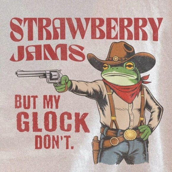 Strawberry Jams But My Glock Don't Shirt - Picture 2 of 3